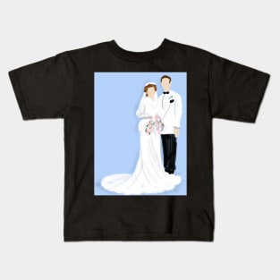 Bride and Groom Wedding Day Kids T-Shirt